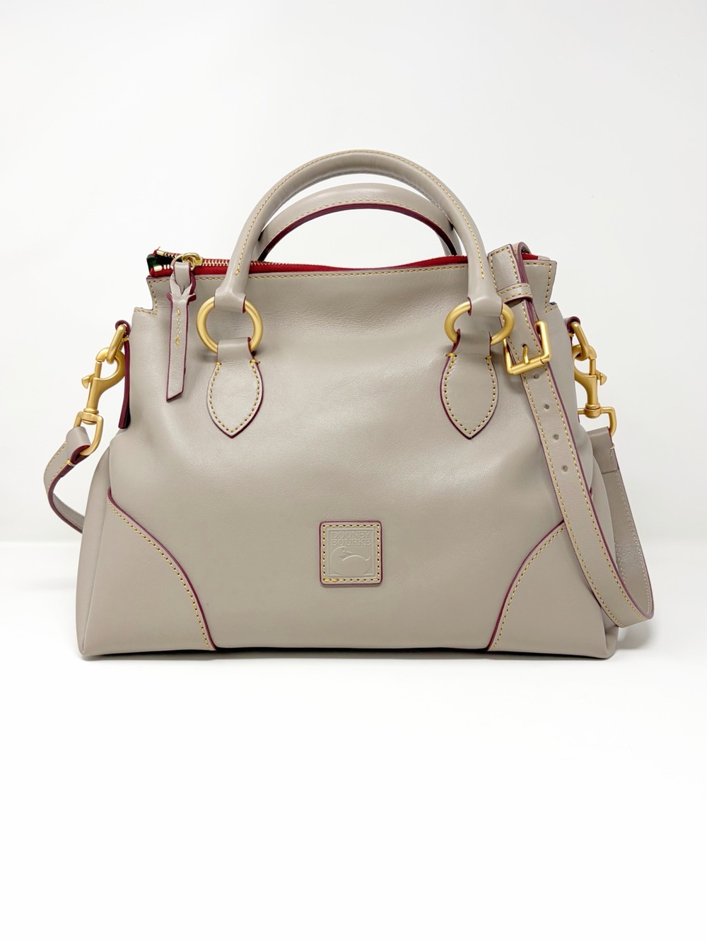 Dooney & Bourke Florentine Satchel 38 Rare Taupe Color
